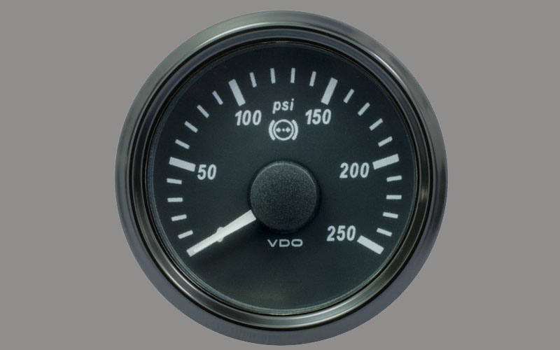 SingleViu Brake Pressure Gauge 250PSI